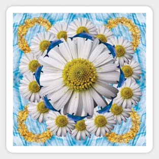 crazeed daisies Sticker